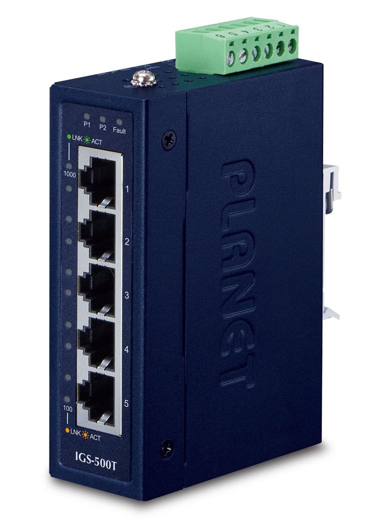 PLANET IGS-500T network switch Unmanaged Gigabit Ethernet (10/100/1000) Blue PLANET IGS-500T network switch Unmanaged Gigabit Ethernet (10/100/1000) Blue