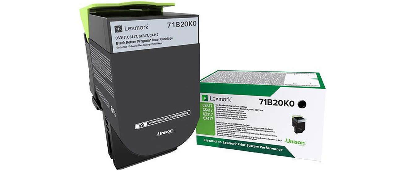 Lexmark 71B20K0 toner cartridge 1 pc(s) Original Black Lexmark 71B20K0 toner cartridge 1 pc(s) Original Black