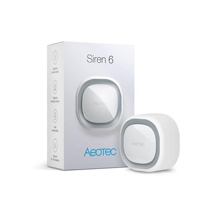 Z-Wave Siren 6 Wireless siren Indoor/outdoor White Z-Wave Siren 6 Wireless siren Indoor/outdoor White