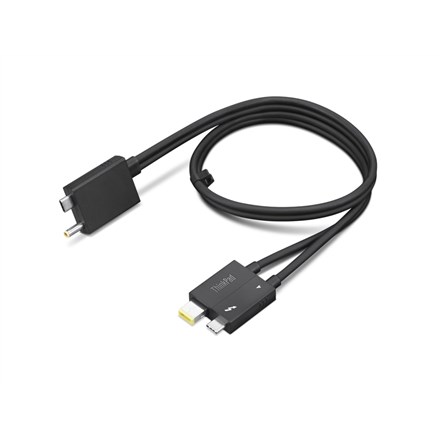 Lenovo 4X91K16970 Thunderbolt cable 0.7 m 40 Gbit/s Black Lenovo 4X91K16970 Thunderbolt cable 0.7 m 40 Gbit/s Black