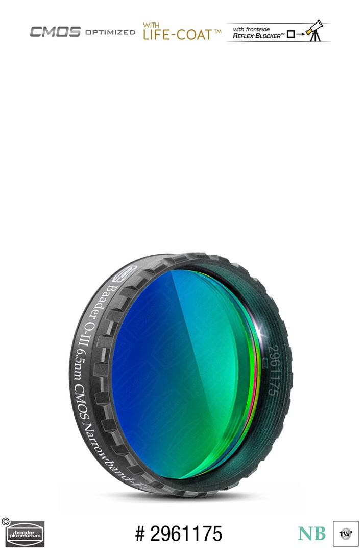 Baader O-III 1.25" (6.5nm) CMOS Filter Baader O-III 1.25" (6.5nm) CMOS Filter