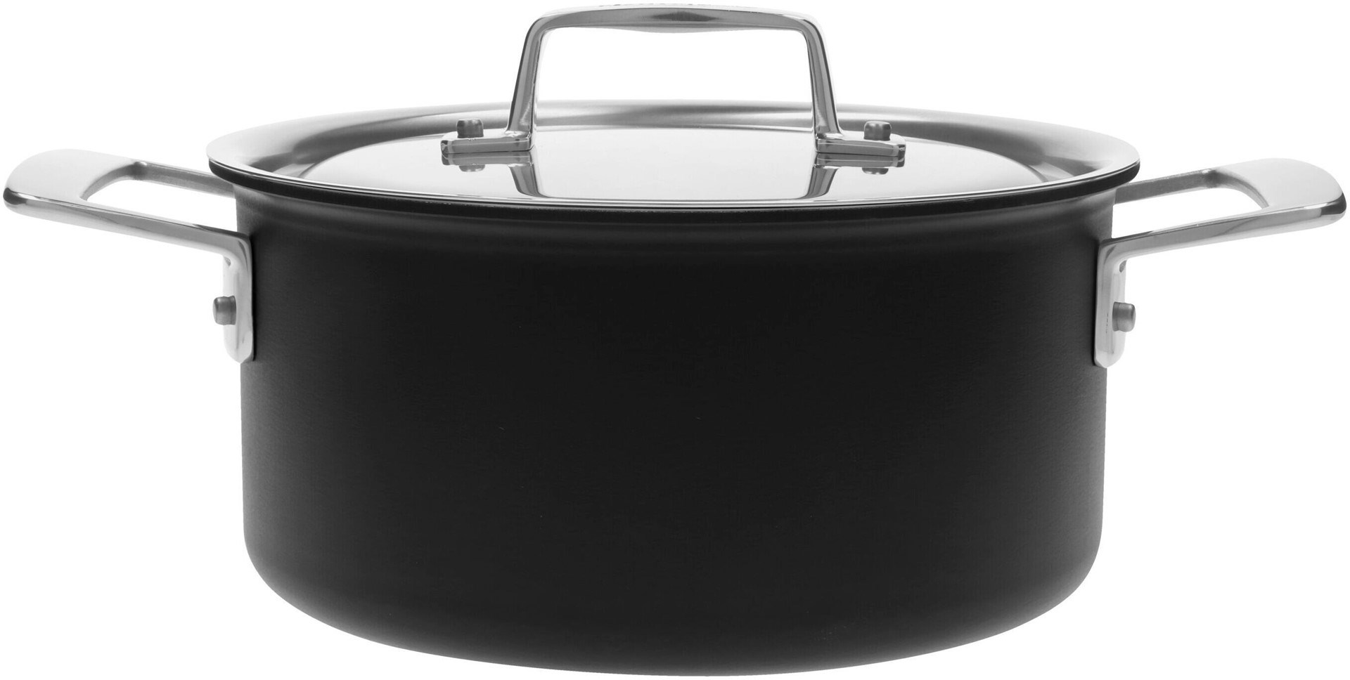 DEMEYERE BLACK 5 Low pot with lid 3 ltr DEMEYERE BLACK 5 Low pot with lid 3 ltr