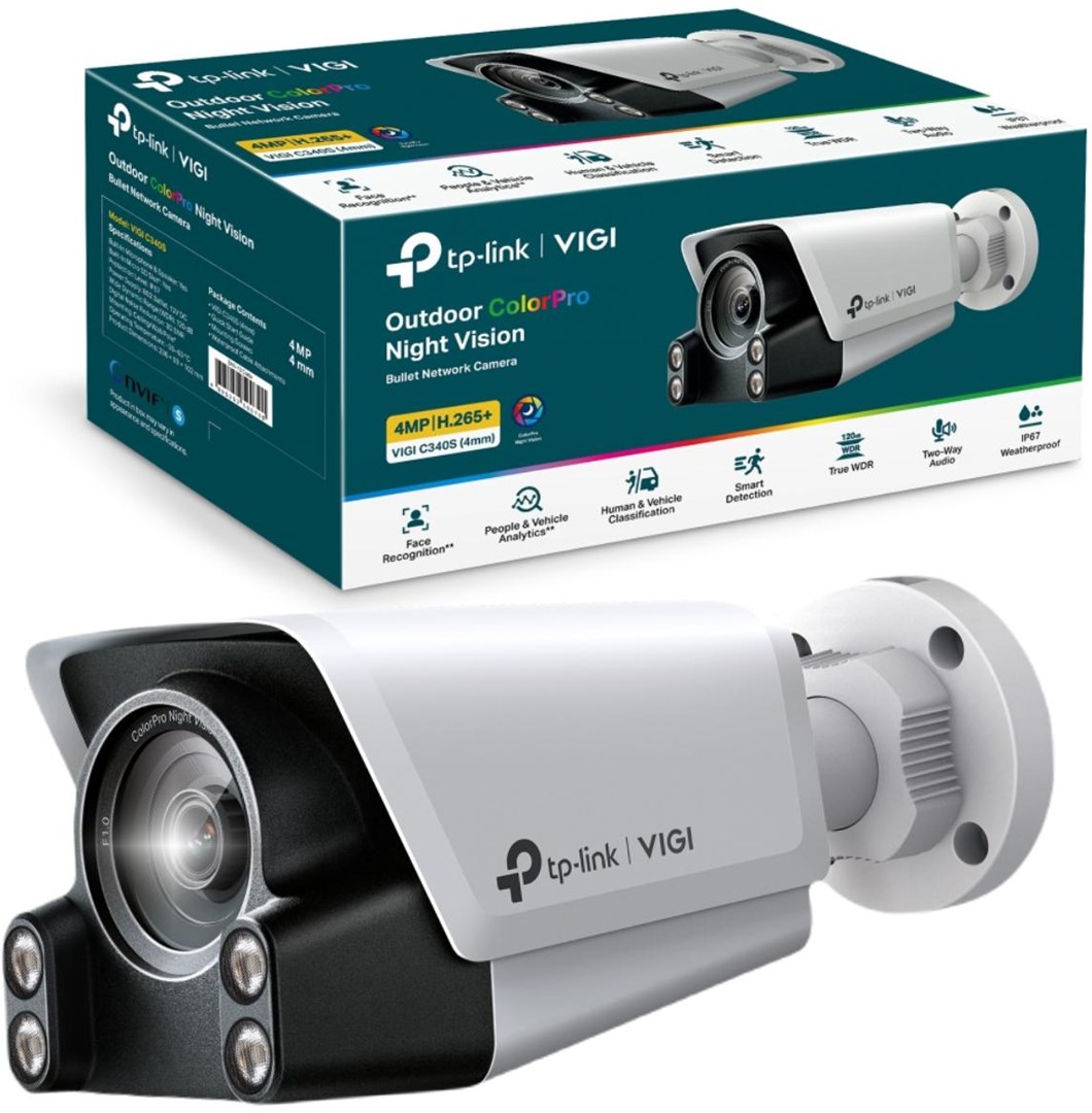 TP-Link VIGI C340S Bullet IP security camera Outdoor 2688 x 1520 pixels Wall TP-Link VIGI C340S Bullet IP security camera Outdoor 2688 x 1520 pixels Wall
