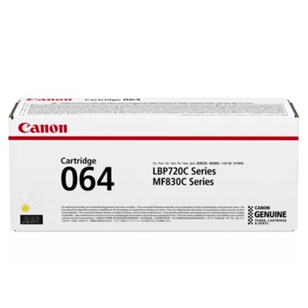 Canon 064 toner cartridge 1 pc(s) Original Yellow Canon 064 toner cartridge 1 pc(s) Original Yellow