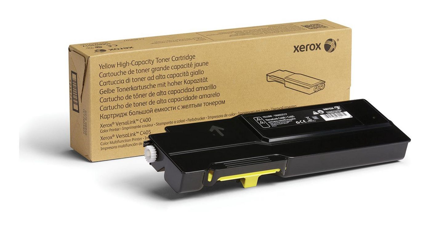 Xerox Genuine ® VersaLink® C400 Color Printer/C405 Color Multifunction Printer Yellow High capacity Toner Cartridge (4800 Pages) - 106R03517 Xerox Genuine ® VersaLink® C400 Color Printer/C405 Color Multifunction Printer Yellow High capacity Toner Cartridge (4800 Pages) - 106R03517