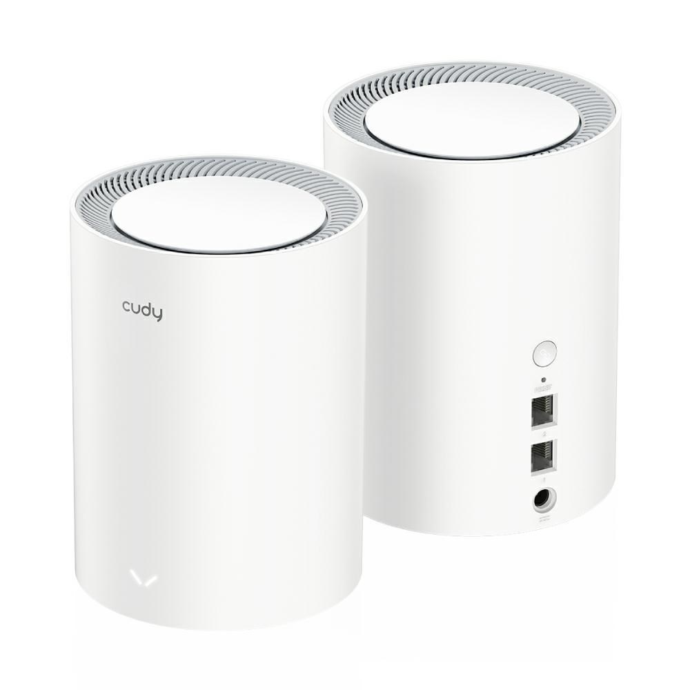 Cudy M1800 2-pack Dual-band (2.4 GHz / 5 GHz) Wi-Fi 6 (802.11ax) White 1 Internal Cudy M1800 2-pack Dual-band (2.4 GHz / 5 GHz) Wi-Fi 6 (802.11ax) White 1 Internal