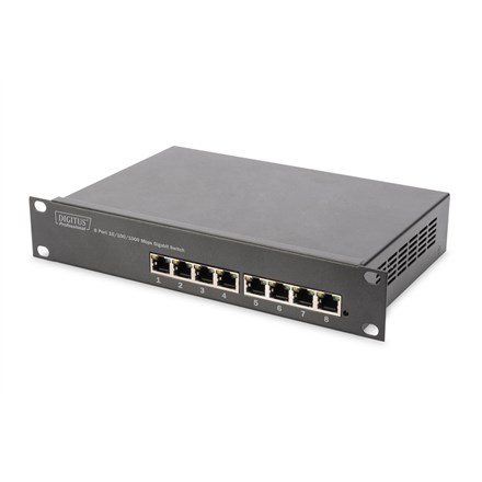 Digitus 8-Port Gigabit Switch, 10 inch, Unmanaged Digitus 8-Port Gigabit Switch, 10 inch, Unmanaged