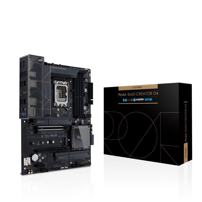 ASUS PROART B660-CREATOR D4 Intel B660 LGA 1700 ATX ASUS PROART B660-CREATOR D4 Intel B660 LGA 1700 ATX