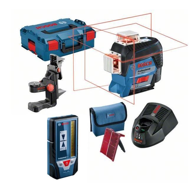 Bosch GLL 3-80 C Professional Line level 30 m 630 - 650 nm (< 10 mW) Bosch GLL 3-80 C Professional Line level 30 m 630 - 650 nm (< 10 mW)