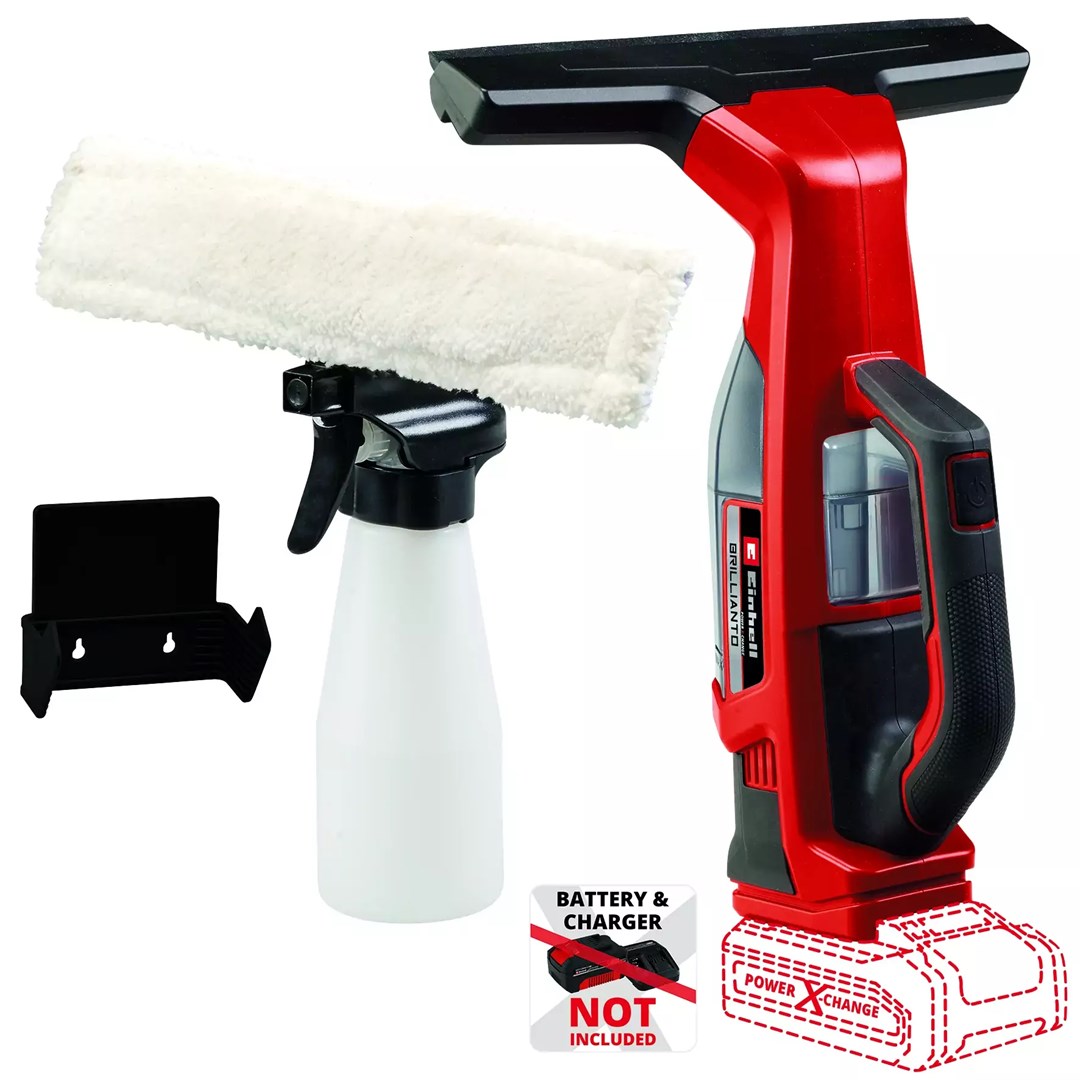 Einhell BRILLIANTO electric window cleaner 0.3 L Black, Red Einhell BRILLIANTO electric window cleaner 0.3 L Black, Red
