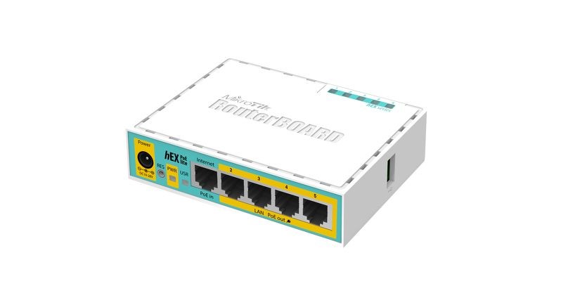 Mikrotik hEX PoE lite wired router Fast Ethernet White Mikrotik hEX PoE lite wired router Fast Ethernet White