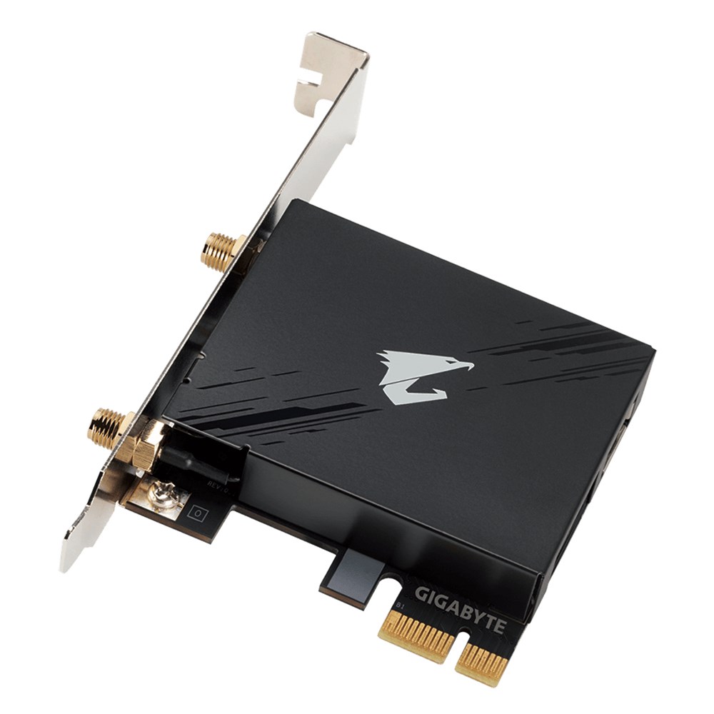 GIGA GC-WBAX210 Wi-Fi 6E & Bluetooth 5.2 (PCIe x1) Retail GIGA GC-WBAX210 Wi-Fi 6E & Bluetooth 5.2 (PCIe x1) Retail