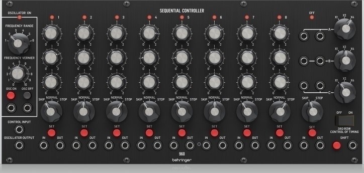 Behringer 960 SEQUENTIAL CONTROLLER Moduł syntezatora modularnego Behringer 960 SEQUENTIAL CONTROLLER Moduł syntezatora modularnego