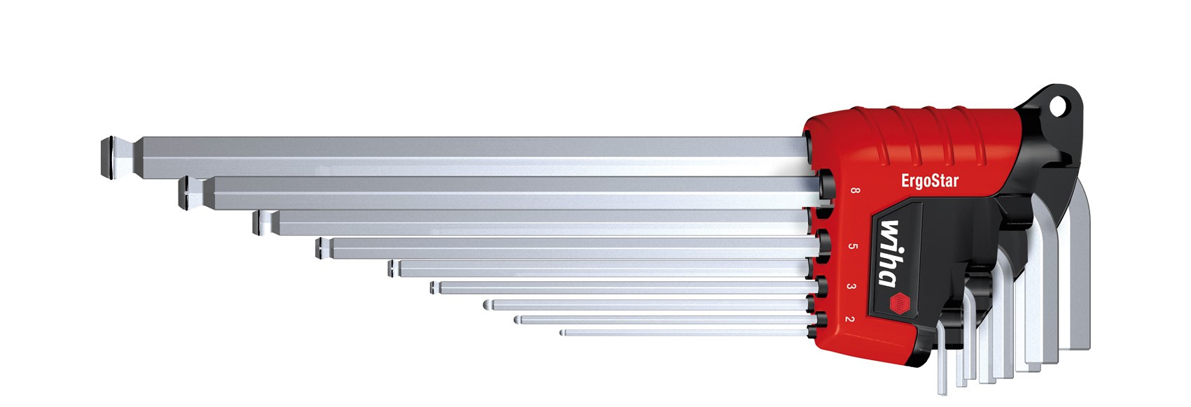 Wiha 369R L-shaped hex key set Metric 9 pc(s) Wiha 369R L-shaped hex key set Metric 9 pc(s)
