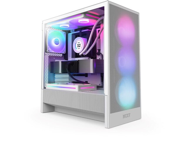 NZXT H5 Flow RGB Midi Tower White NZXT H5 Flow RGB Midi Tower White