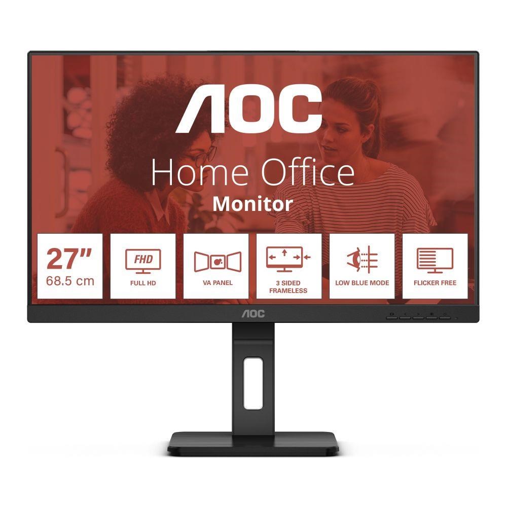 AOC E3 27E3QAF LED display 68.6 cm (27") 1920 x 1080 pixels Full HD Black AOC E3 27E3QAF LED display 68.6 cm (27") 1920 x 1080 pixels Full HD Black
