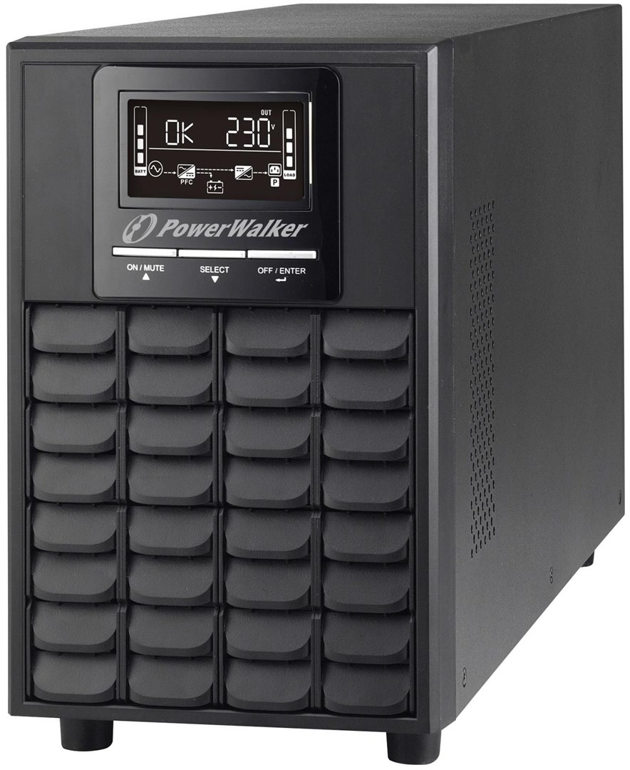 PowerWalker VFI 1000 CG PF1 uninterruptible power supply (UPS) Double-conversion (Online) 1 kVA 1000 W 4 AC outlet(s) PowerWalker VFI 1000 CG PF1 uninterruptible power supply (UPS) Double-conversion (Online) 1 kVA 1000 W 4 AC outlet(s)