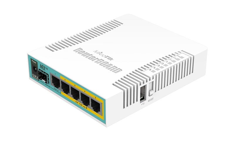Mikrotik hEX PoE wired router White Mikrotik hEX PoE wired router White