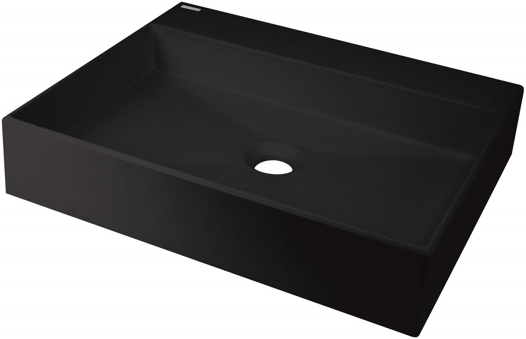Granite countertop washbasin with space for a tap - 500x400 mm Granite countertop washbasin with space for a tap - 500x400 mm