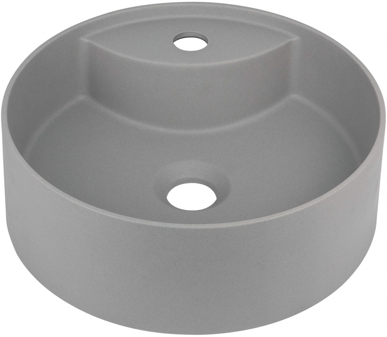 Granite countertop washbasin with space for a tap Granite countertop washbasin with space for a tap