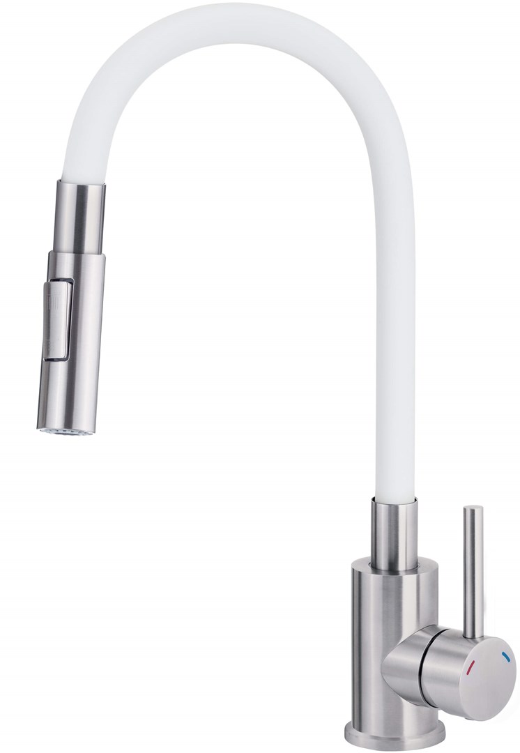 Kitchen faucet with bent spout - 2 types of spray Kitchen faucet with bent spout - 2 types of spray