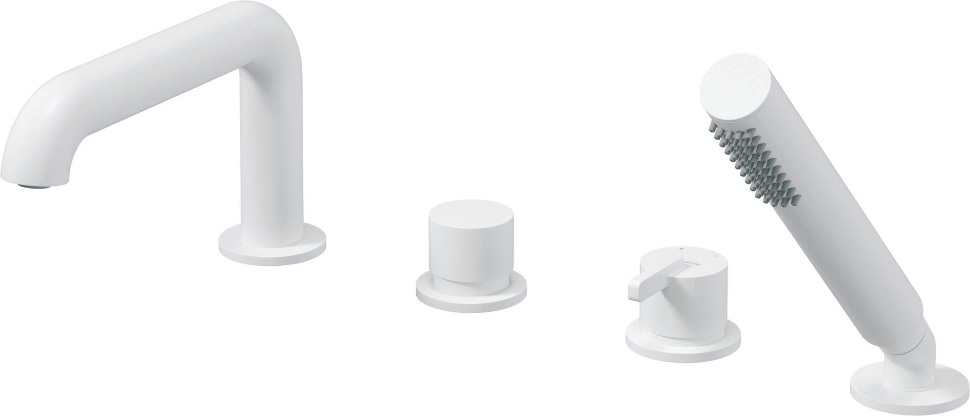 4-hole bath mixer with shower set 4-hole bath mixer with shower set