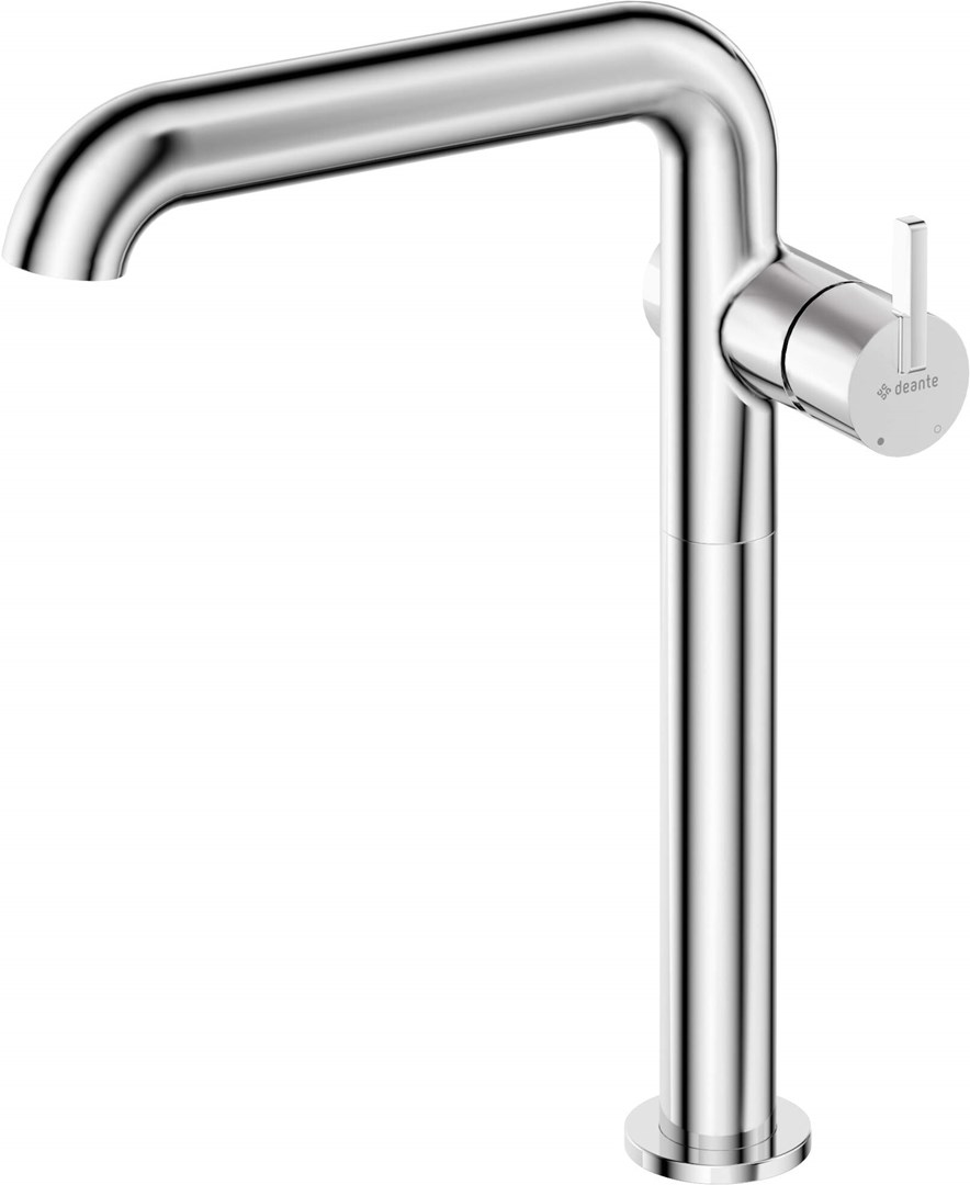 Tall washbasin mixer with rectangular spout Tall washbasin mixer with rectangular spout
