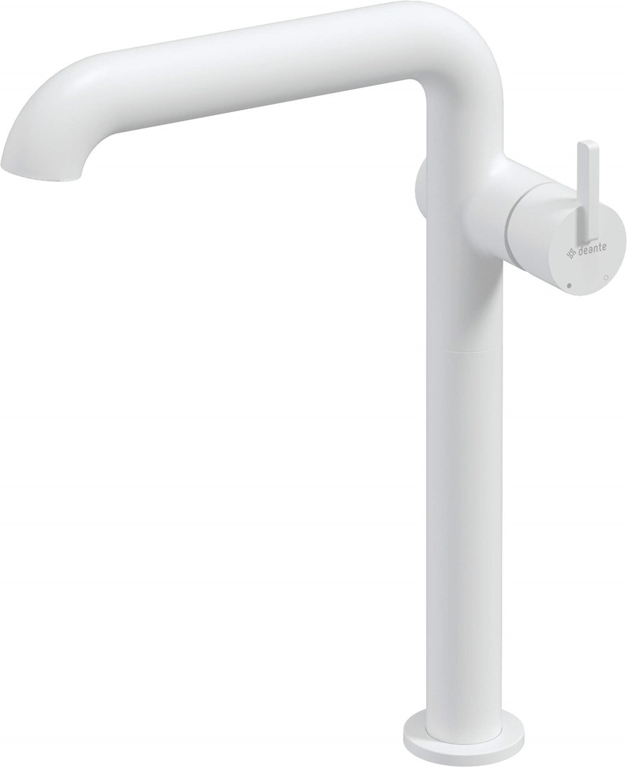 Tall washbasin mixer with rectangular spout Tall washbasin mixer with rectangular spout