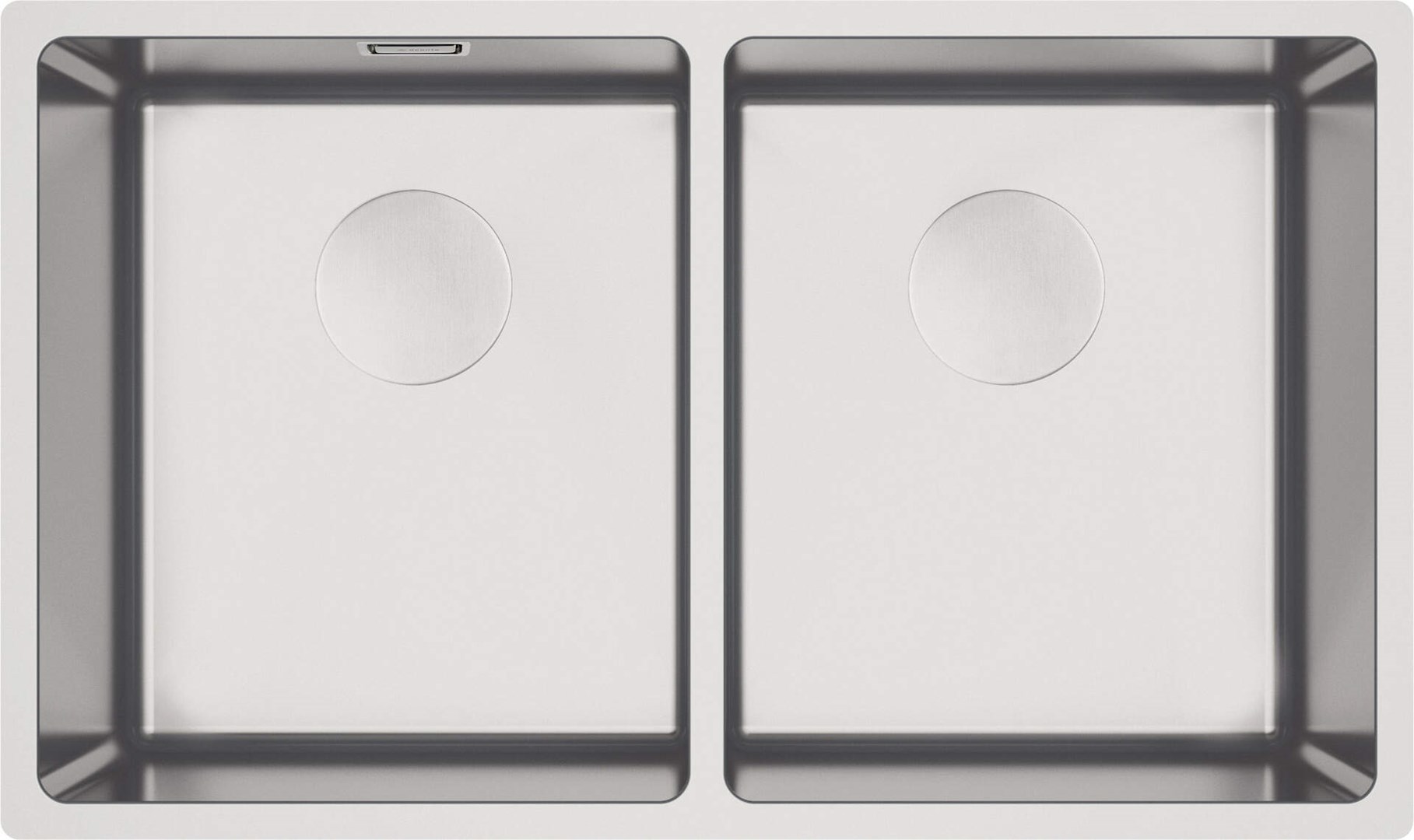 2-bowl wall-hung steel sink 2-bowl wall-hung steel sink