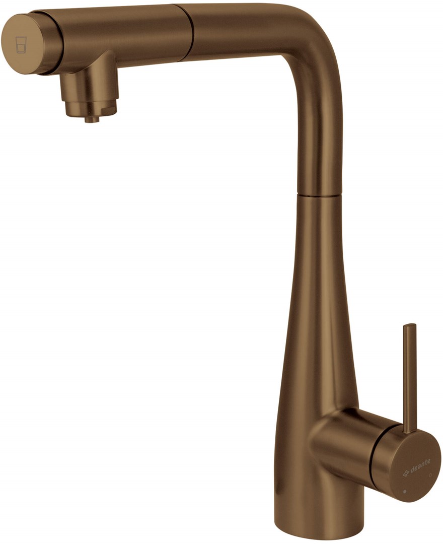 Kitchen faucet with water filter connection with pull-out spout Kitchen faucet with water filter connection with pull-out spout
