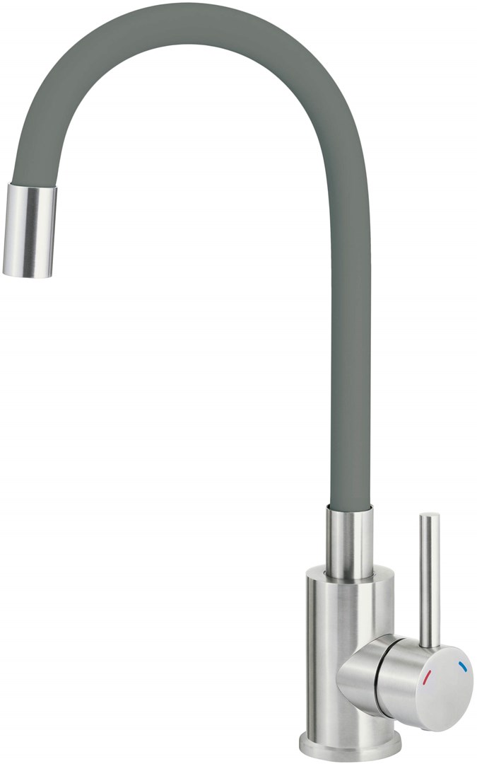 Kitchen faucet with bent spout Kitchen faucet with bent spout