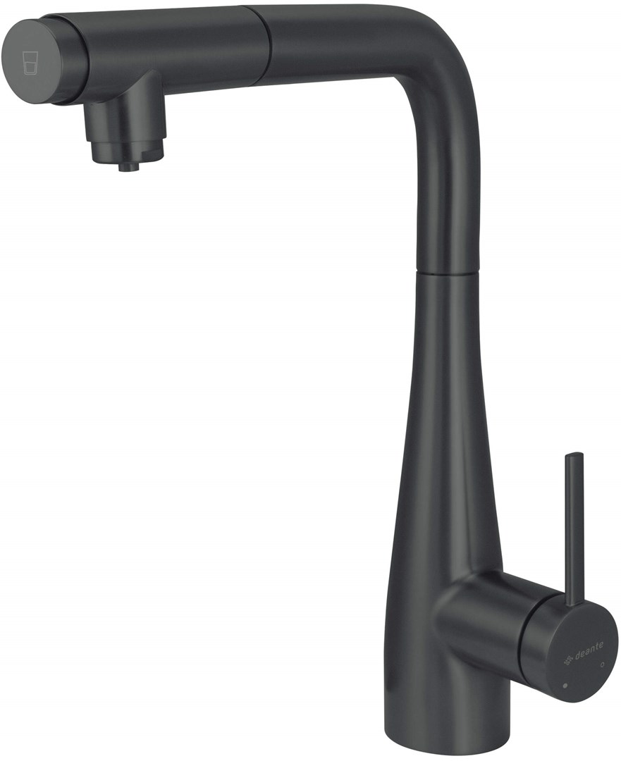 Kitchen faucet with water filter connection with pull-out spout Kitchen faucet with water filter connection with pull-out spout