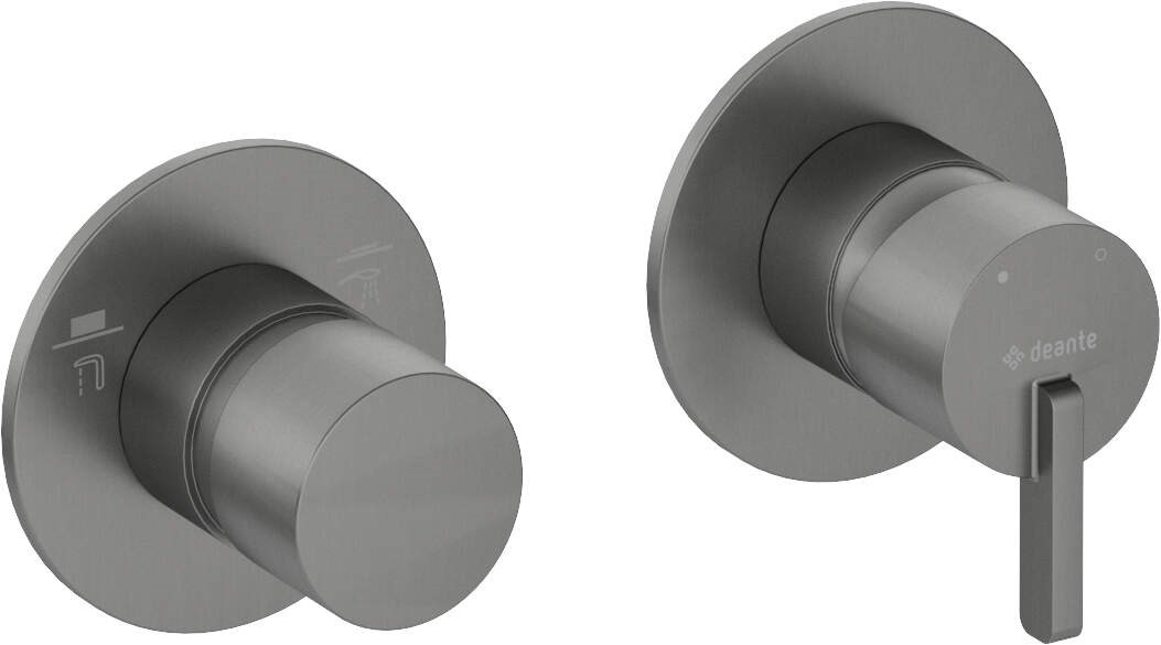Shower mixer with shower switch - horizontal Shower mixer with shower switch - horizontal