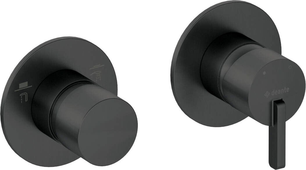 Shower mixer with shower switch - horizontal Shower mixer with shower switch - horizontal