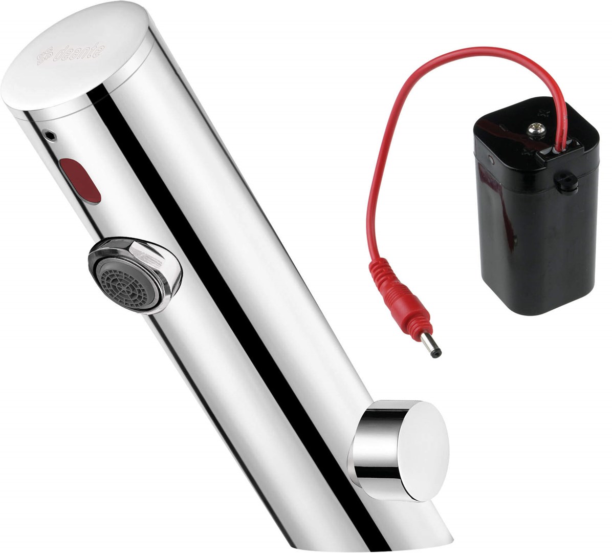 Touchless washbasin mixer with temperature control - 4xAA Touchless washbasin mixer with temperature control - 4xAA