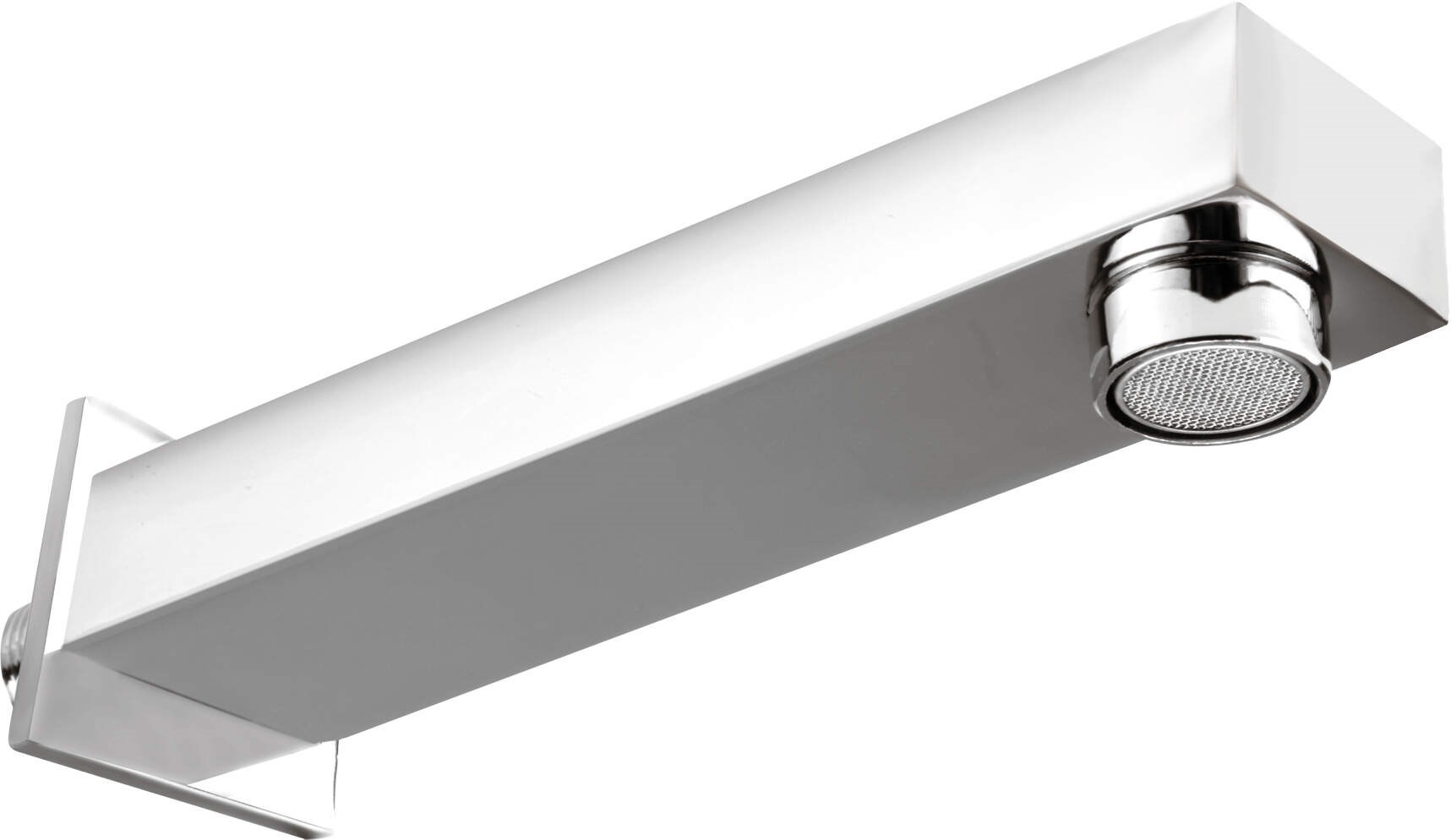 Square bathtub spout - 176 mm Square bathtub spout - 176 mm