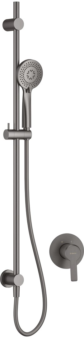Concealed shower set with rail Concealed shower set with rail