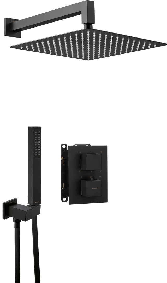 Concealed shower set with thermostatic BOX Concealed shower set with thermostatic BOX