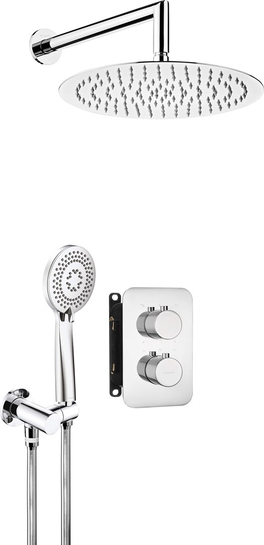 Concealed shower set with thermostatic BOX Concealed shower set with thermostatic BOX