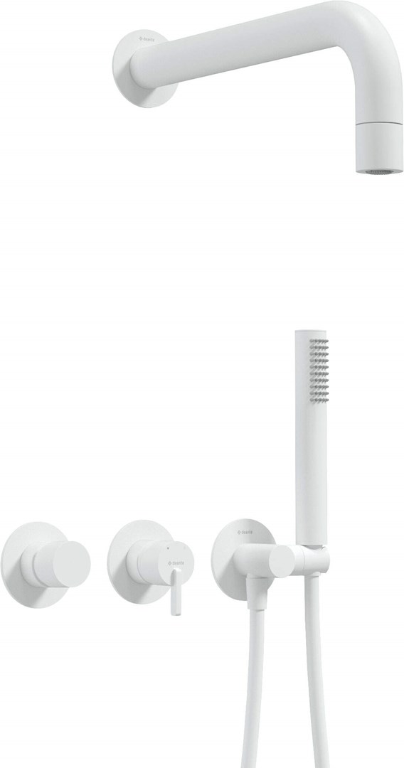 Concealed shower set with hand shower - with horizontal mixer Concealed shower set with hand shower - with horizontal mixer