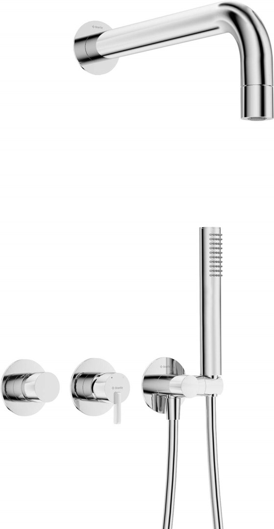Concealed shower set with hand shower - with horizontal mixer Concealed shower set with hand shower - with horizontal mixer