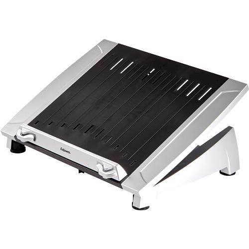 Fellowes Laptop Stand for Desk - Office Suites Plus Adjustable Laptop Stand for the Home and Office - Laptop Riser with 5 Height Adjustments - Max Monitor Size 17", Max Weight 5KG - Black/Silver Fellowes Laptop Stand for Desk - Office Suites Plus Adjustable Laptop Stand for the Home and Office - Laptop Riser with 5 Height Adjustments - Max Monitor Size 17", Max Weight 5KG - Black/Silver