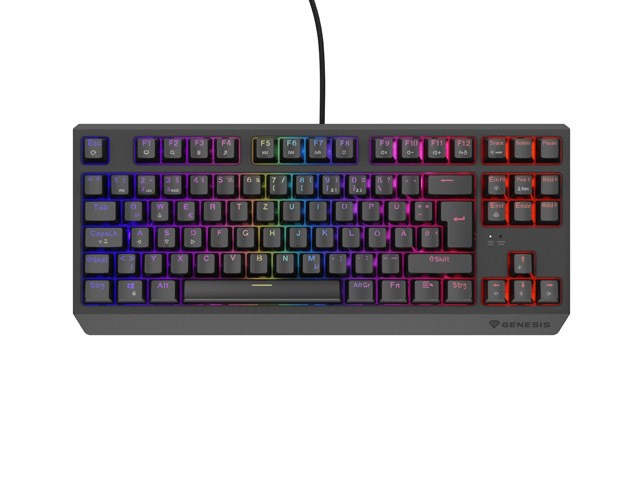 GAMING KEYBOARD GENESIS THOR 230 TKL DE RGB MECHANICAL OUTEMU RED BLACK HOT SWAP GAMING KEYBOARD GENESIS THOR 230 TKL DE RGB MECHANICAL OUTEMU RED BLACK HOT SWAP