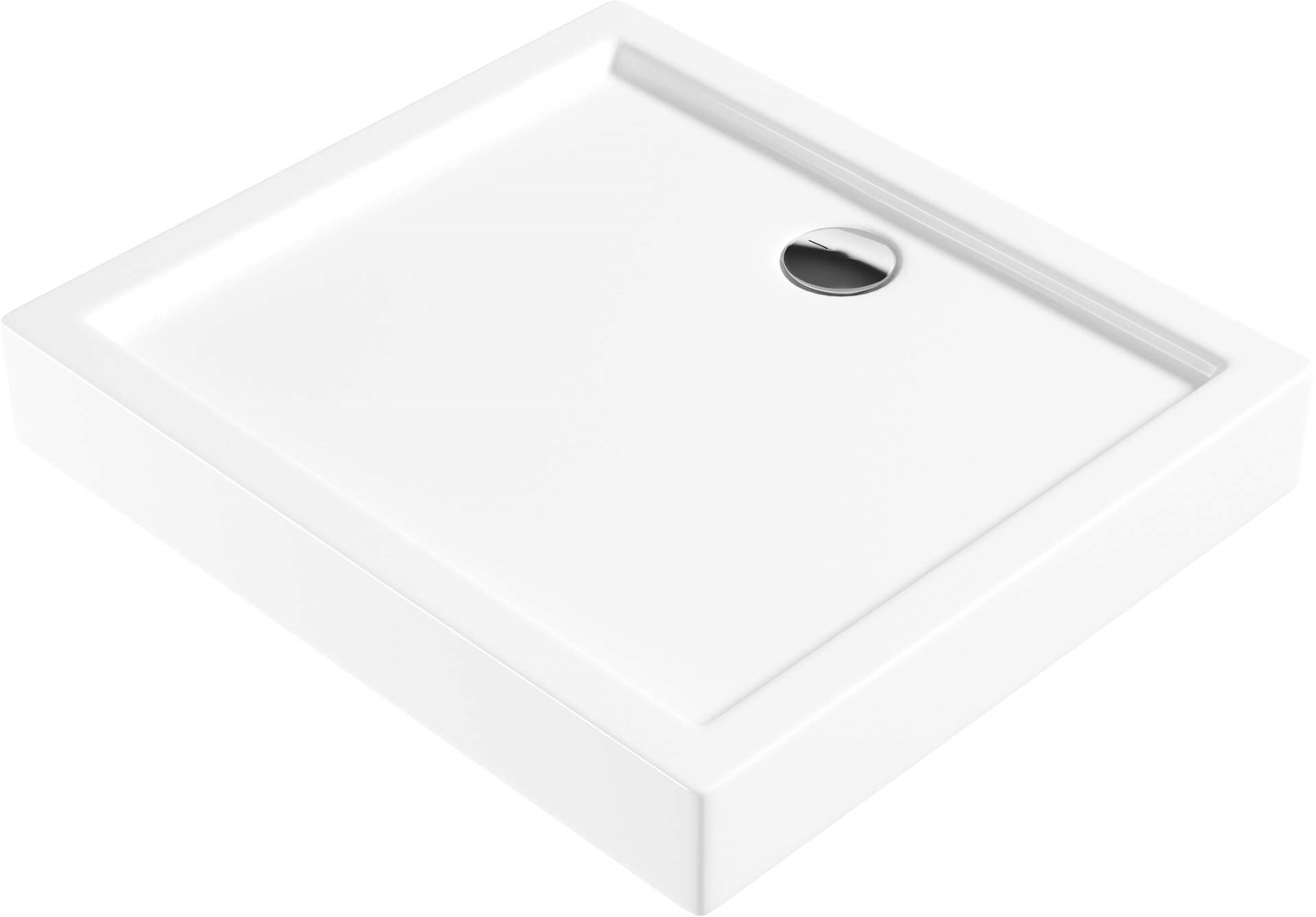 Rectangular acrylic shower tray 80x90 cm Rectangular acrylic shower tray 80x90 cm