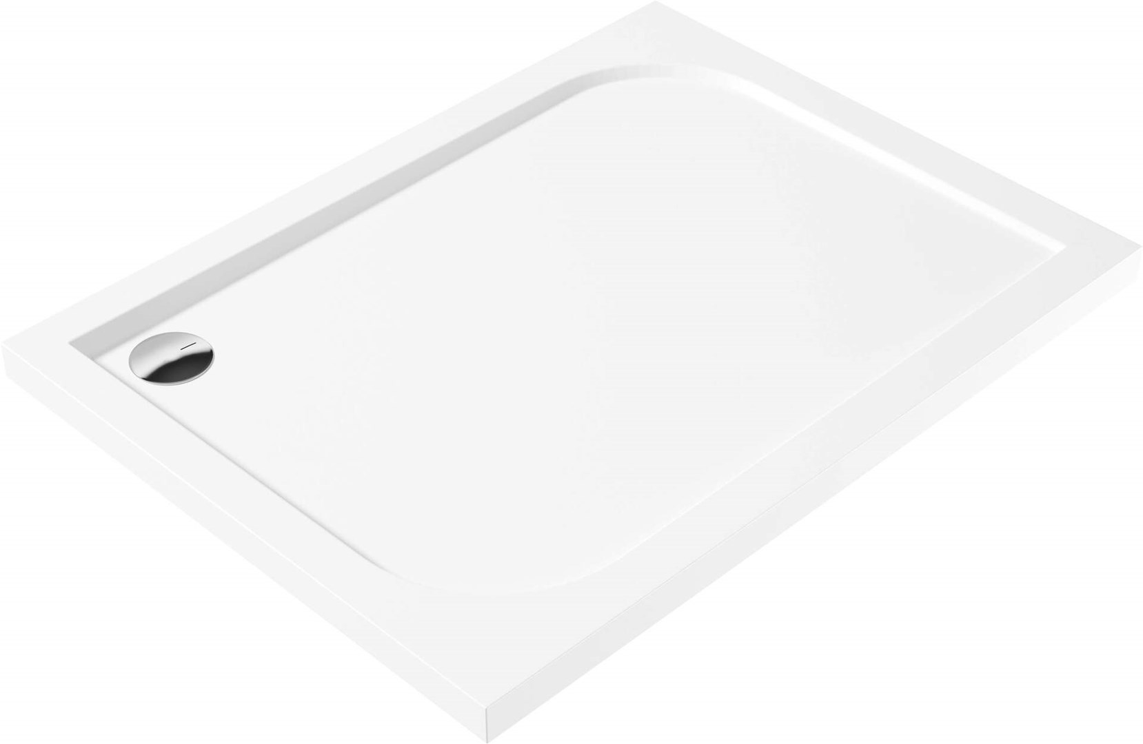 Rectangular acrylic shower tray 100x80 cm Rectangular acrylic shower tray 100x80 cm