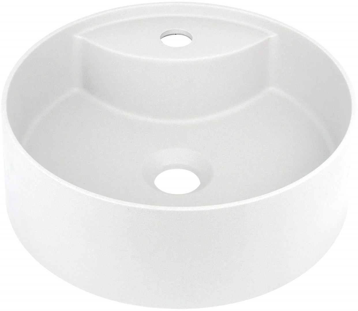 Granite countertop washbasin with space for a tap Granite countertop washbasin with space for a tap