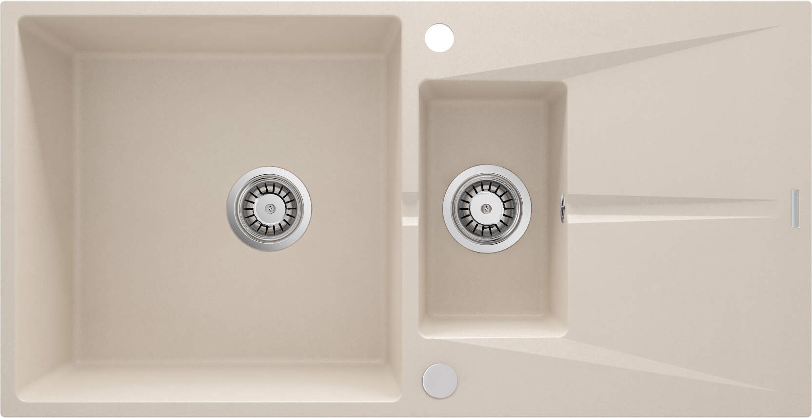 1.5-bowl granite sink with drainer 1.5-bowl granite sink with drainer