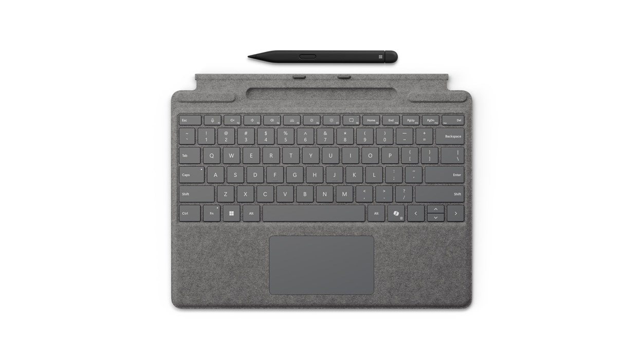 Microsoft Surface Pro Keyboard with Slim Pen for Business QWERTZ German Microsoft Cover port Platinum Microsoft Surface Pro Keyboard with Slim Pen for Business QWERTZ German Microsoft Cover port Platinum