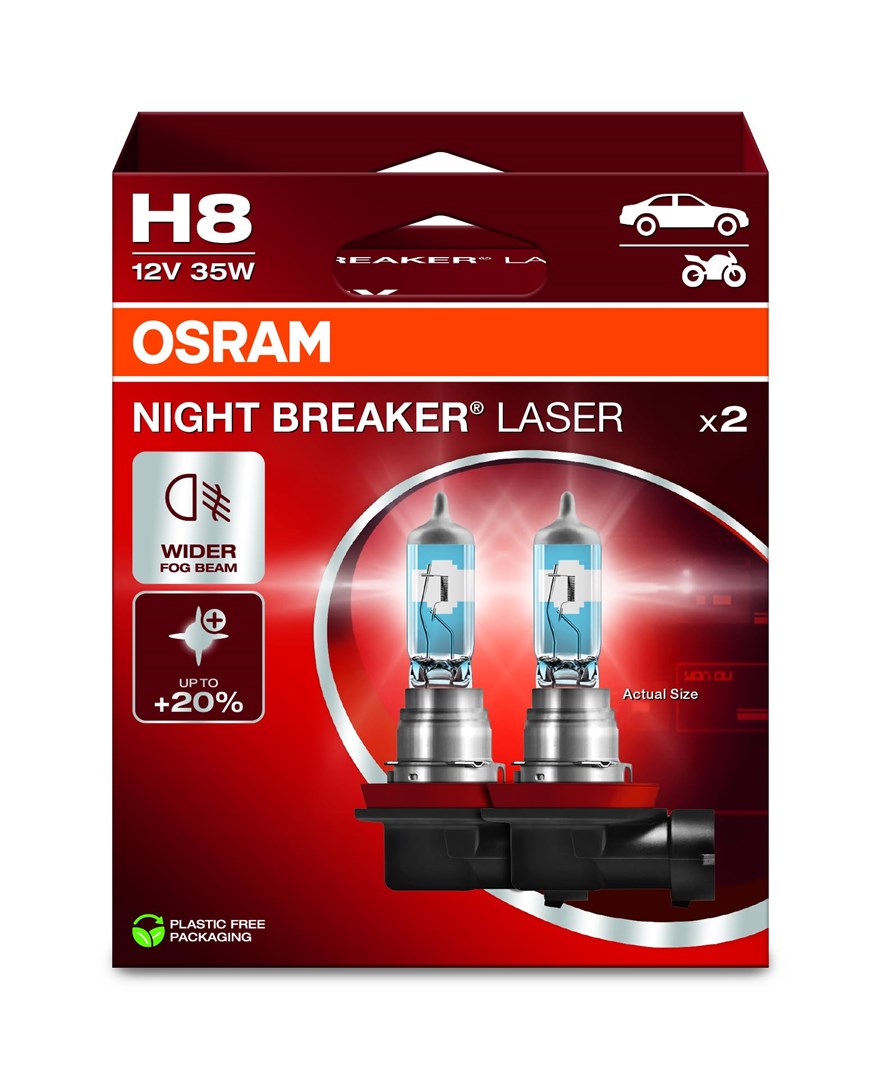 Bulb H8 12V 35W PGJ19-1 Night Breaker Laser Bulb H8 12V 35W PGJ19-1 Night Breaker Laser