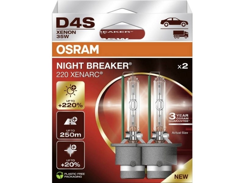 Bulb D4S 42V 35W P32D-5 NIGHT BREAKER 220, white 4 Bulb D4S 42V 35W P32D-5 NIGHT BREAKER 220, white 4